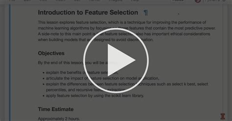 Introduction To Feature Selection Module 6 Feature Engineering