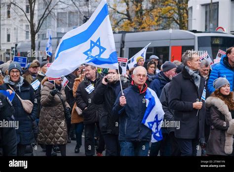 Düsseldorf 26 11 2023 Pro Israelische Kundgebung Demonstration Hamas