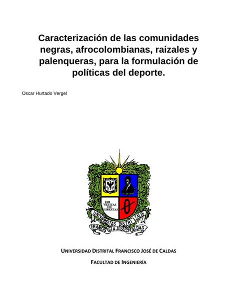 PDF Caracterización de las comunidades Negras Afrocolombianas