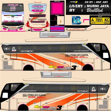 Mod Livery Bussid Murni Jaya Ini Listnya Esportsku