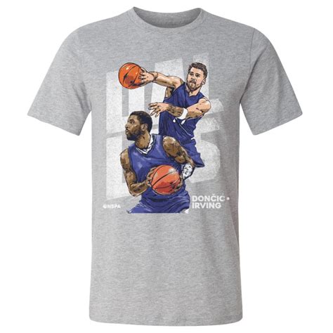 Nba カイリー・アービング ルカ・ドンチッチ マーベリックス Tシャツ Dallas Duo Wht 500level ヘザーグレー