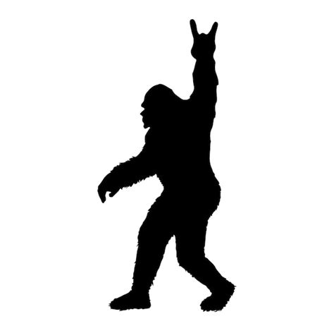 Premium Vector Bigfoot Silhouettes Vector And Bigfoot Concept