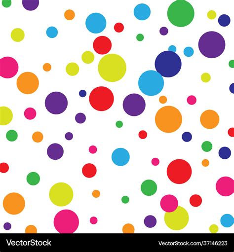 Abstract Random Art Rainbow Party Polka Royalty Free Vector