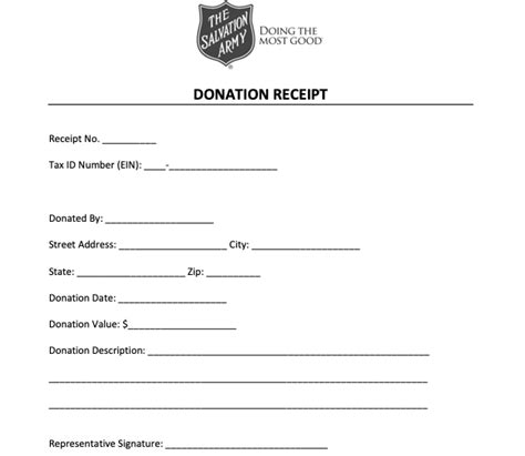 Donation Receipt Template Free Word Doc Partnership For Learning