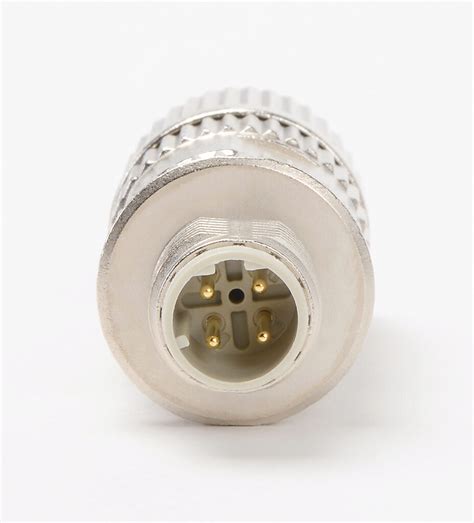 Field Wireable Ethernet Connector M12 D Coded 4 Pole Male Axial 26 22