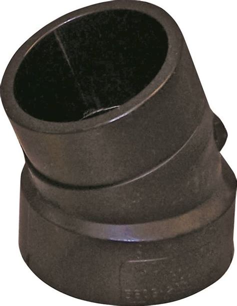 Canplas 102561BC Street Pipe Elbow 1 1 2 In Spigot X Hub 22 5 Deg