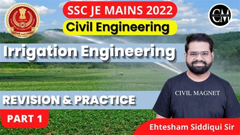 Irrigation Engineering Part 1 Ce Revision And Practice Ssc Je