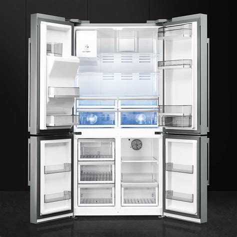 Smeg FQ75XPED French Style Four Door Fridge Freezer With Ice & Water - STAINLESS STEEL ...