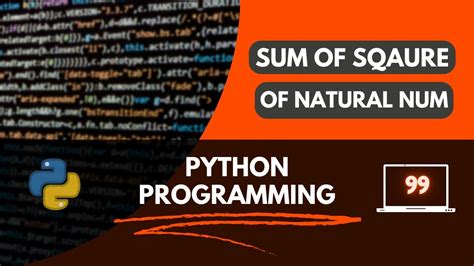 Python Program To Find Sum Of Squares Of First N Natural Numbers Youtube