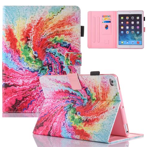 Ipad Air 2 Case 97 Allytech Cute Pattern Slim Fit Corner Protective Folio Multi Angle Stand