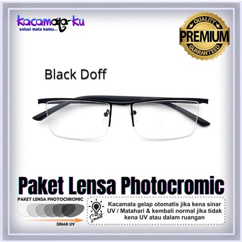 Jual Discount Kacamata Pria Minus Half Senur Porsche 8831 Photocromic