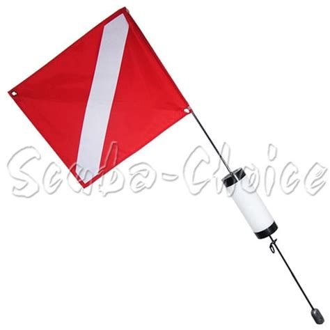 Scuba Diving Spearfishing Free Dive Flag W Weight Float 4ft Medium