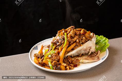 爆炒羊头肉中国菜系食品餐饮摄影素材汇图网