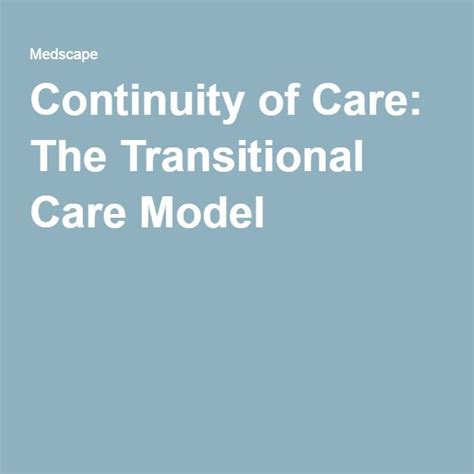 Transitional Care Model Diagram Care Transitions Transitiona