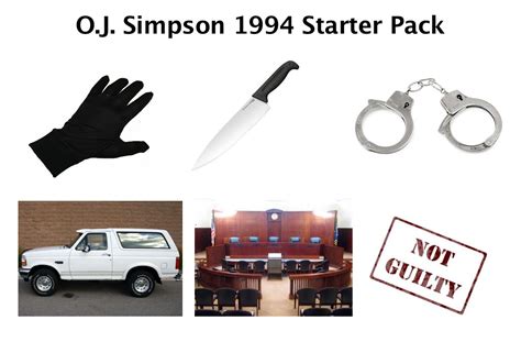 O.J. Simpson 1994 Starter Pack : r/imagesofthe1990s