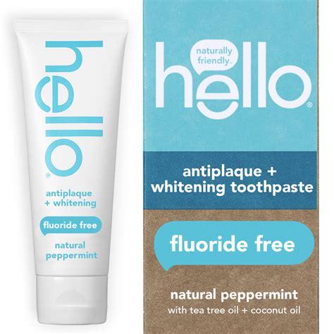 Hello Activated Charcoal Epic Whitening Fluoride Free Toothpaste Fresh Mint Coconut Oil