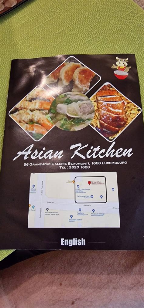 Menu At Asian Kitchen Restaurant Luxembourg City