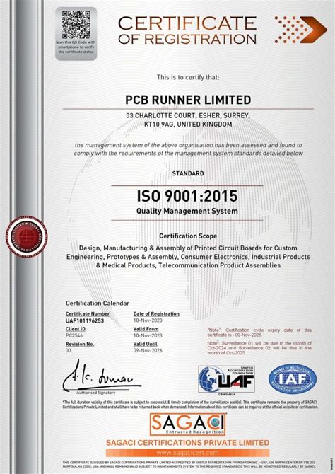 PCB Runner Certifications Registrations Ensuring Quality