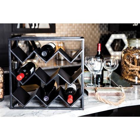 Wine Enthusiast Modular 12 Bottle Wine Rack In Mahogany 640 11 02 The