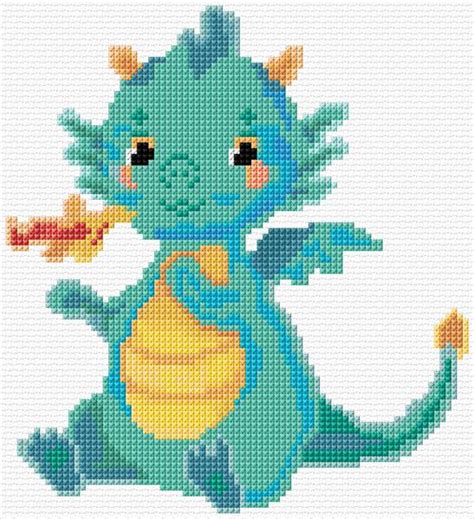 Baby Dragon Cross Stitch Designs