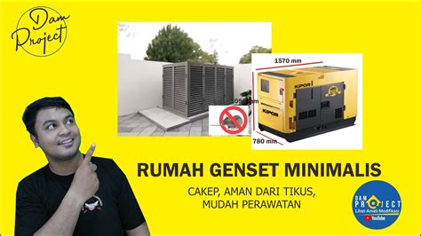 Rumah Genset Minimalis Cakep Cock Untuk Depan Rumah Tidak Mengangu