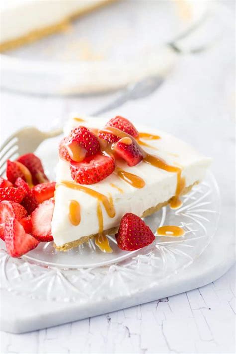 No Bake Vanilla Cheesecake The Cozy Cook