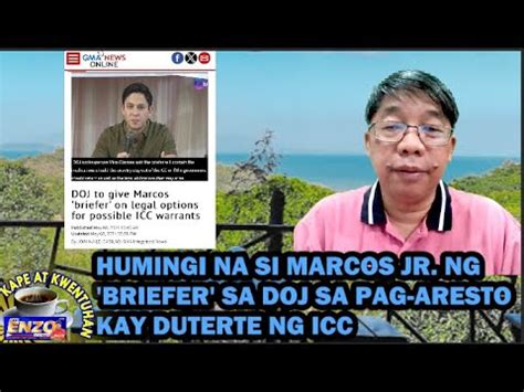 KAPE AT KUWENTUHAN 5 8 24 HUMINGI NA SI MARCOS JR NG BRIEFER SA