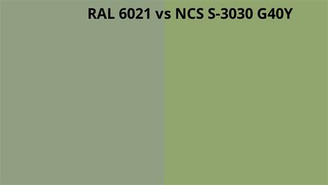 Ral 6021 Vs Ncs S 3030 G40y Ral Colour Chart Uk