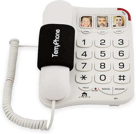 Big Button Phone For Seniors Corded Landline Telephone One Touch Dialling For Visually