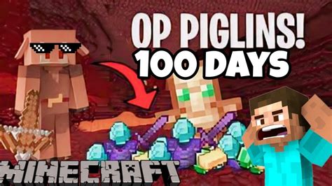 Op Piglin Days Op Items Minecraft Youtube