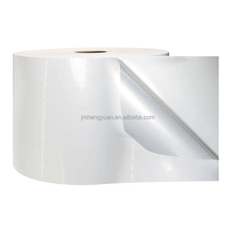 60um Gloss Bopp White Jumbo Label Material Polypropylene Sticker Pp