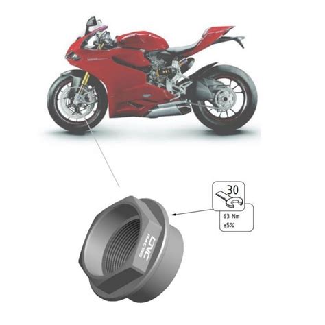 Ecrou De Roue Avant CNC Racing Panigale 1199 Ducati Krax Moto