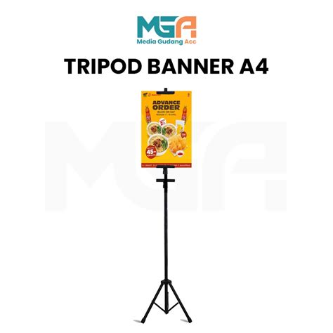 Jual TRIPOD BANNER TRIPOD STAND BANNER TRIPOD BANNER 2 SISI DISPLAY