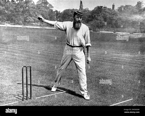 Dr William Gilbert Grace 1848 1915 Bowling At The Crystal Palace