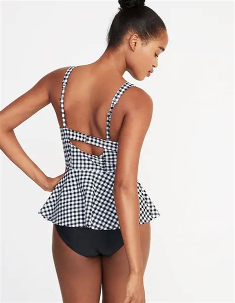 Peplum Tankini Swim Top Old Navy Style Uncovered