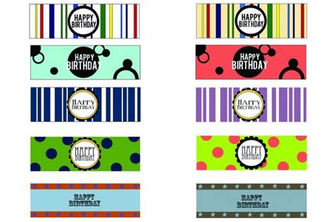 Birthday Labels Template Free