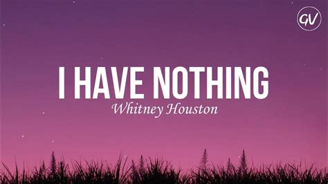 Whitney Houston I Have Nothing Karaoke Version YouTube