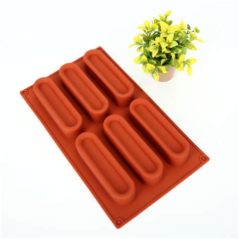 Cuboid Shaped Eclair Mousse D Cake Mold Silicone Chocolate Mould Pan