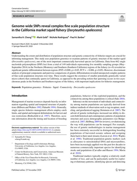 PDF Genome Wide SNPs Reveal Complex Fine Scale Population Structure