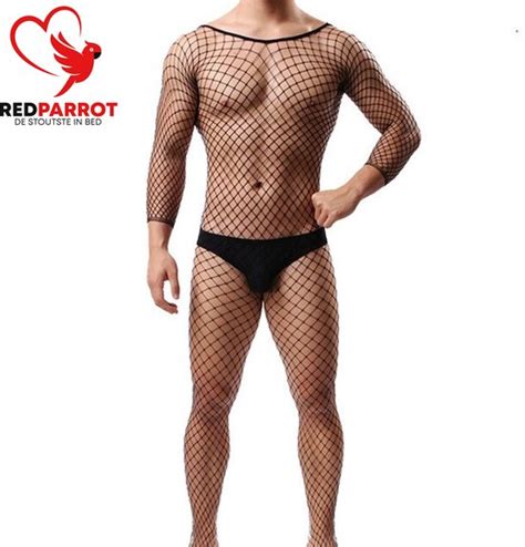 Erotische Visnet Kleding Mannen Sexy Kleding Rollenspel Bdsm