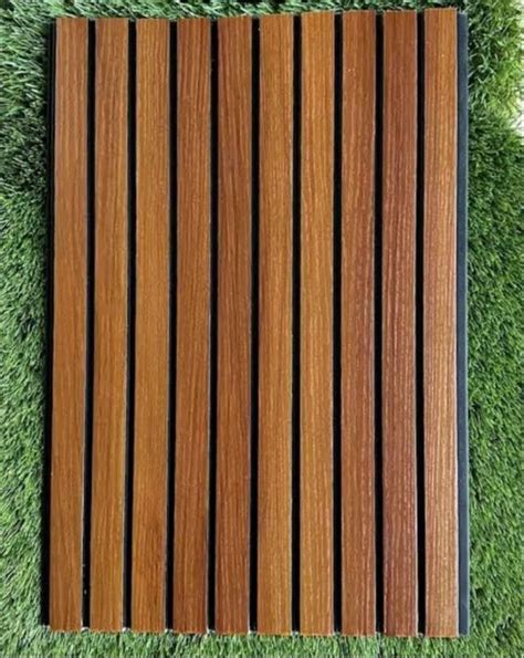 Brown Wpc Fluted Wall Panel For Residential X At Piece In