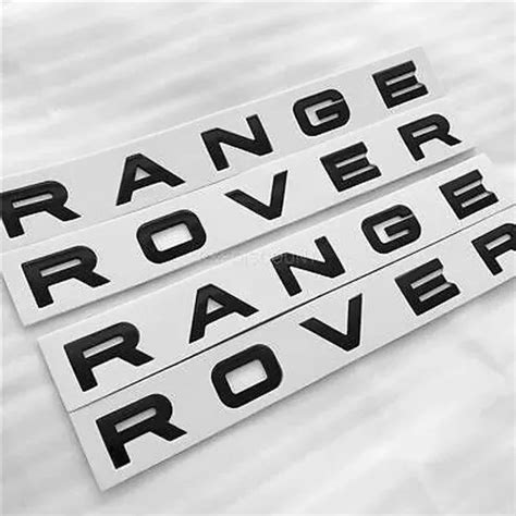 GLOSS BLACK RANGE Rover Evoque Lettering Front Rear Badges Same Day