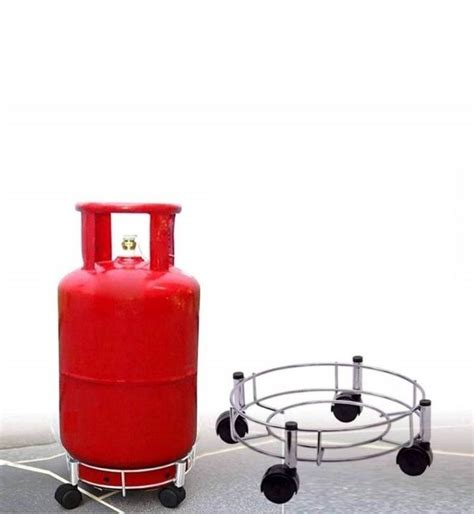 Gas Cylinder Stand Lpg Cylinder Trolley Easily Movable Stand With