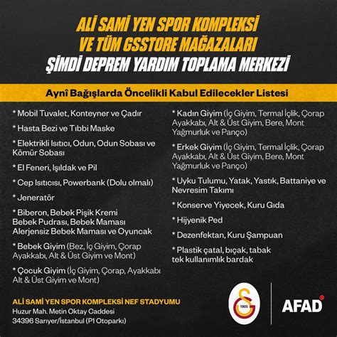 Galatasaray SK on Twitter Galatasaray Spor Kulübü olarak depremden