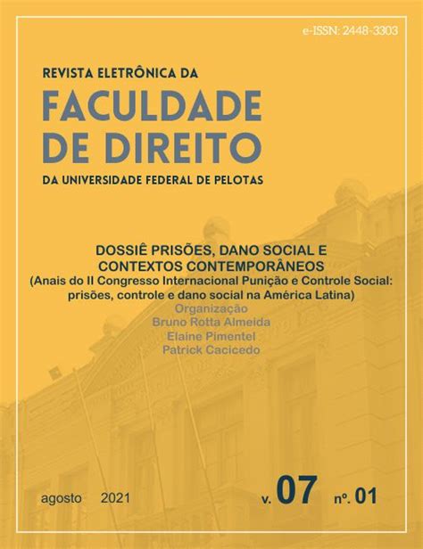 Edições anteriores Revista Eletrônica da Faculdade de Direito de Pelotas