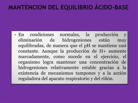 Regulaci N Del Equilibrio Cido Base Ppt