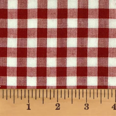 Liberty Red Mini Buffalo Homespun Fat Quarter Jubilee Fabric