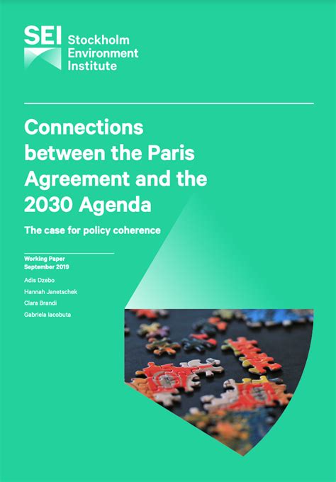 Connections Between The Paris Agreement And The 2030 Agenda