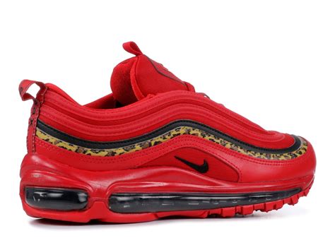 Nike Womens Air Max 97 University Red Leopard Print Black Bv6113 600