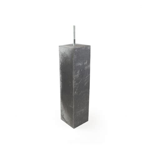Betonpoer Oud Hollands 20x20x60 cm incl. rvs plaatje